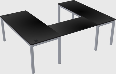U-shaped desk