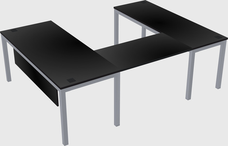 U-shaped desk