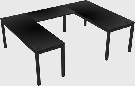 U-shaped desk