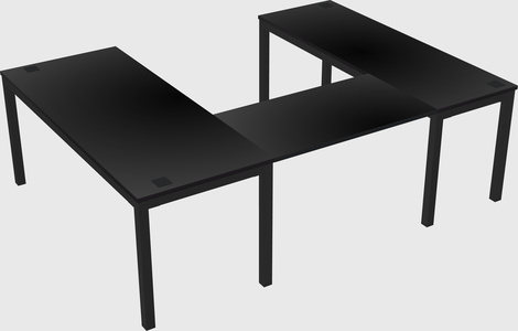 U-shaped desk
