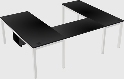 U-shaped desk