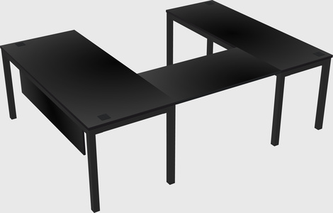 U-shaped desk
