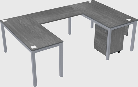 U-shaped desk
