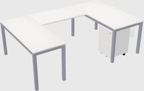 U-shaped desk
