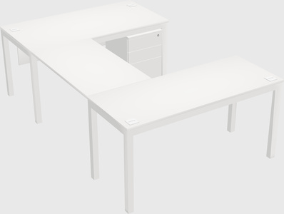 U-shaped desk