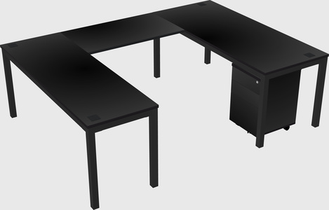 U-shaped desk