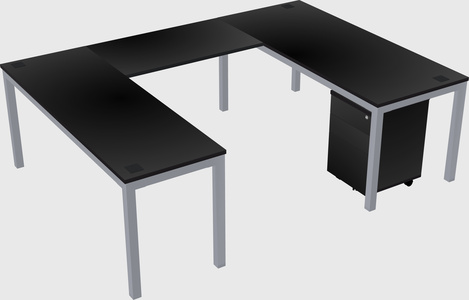 U-shaped desk