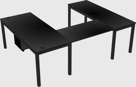 U-shaped desk