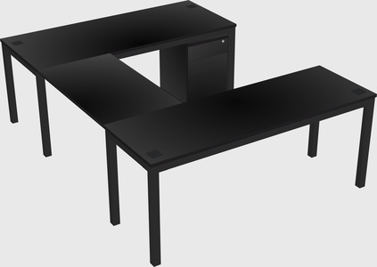U-shaped desk