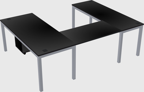U-shaped desk