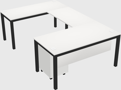 U-shaped desk