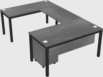 U-shaped desk