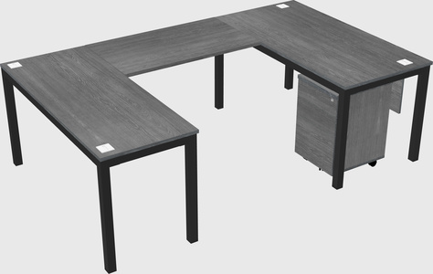 U-shaped desk