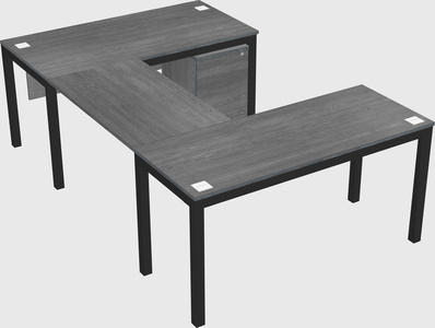U-shaped desk