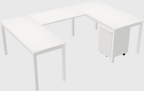 U-shaped desk