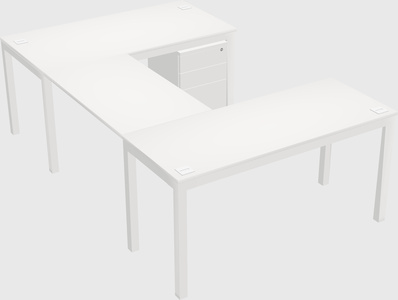 U-shaped desk