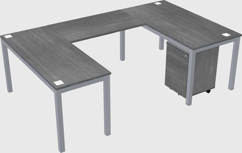 U-shaped desk