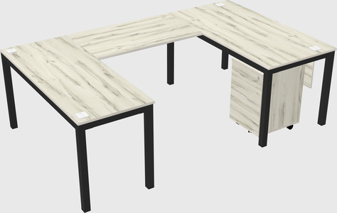 U-shaped desk