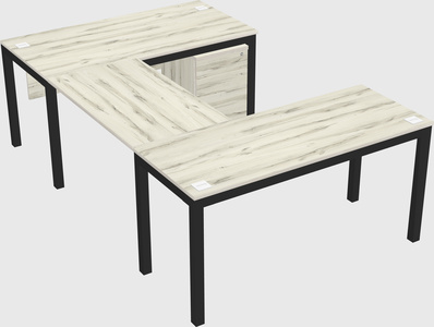U-shaped desk