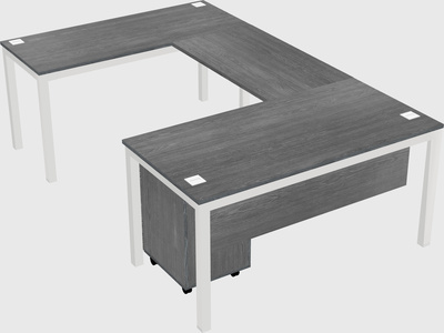 U-shaped desk