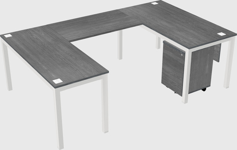 U-shaped desk