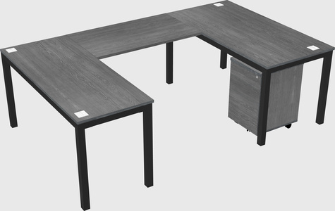 U-shaped desk
