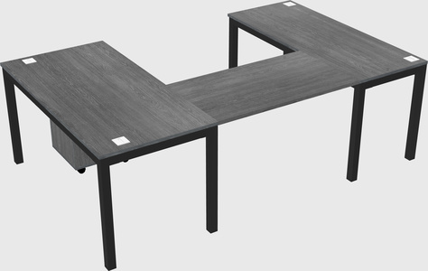 U-shaped desk