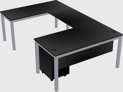 U-shaped desk