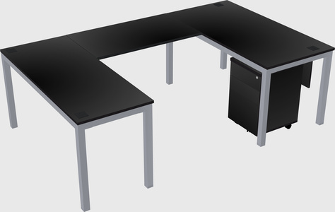 U-shaped desk