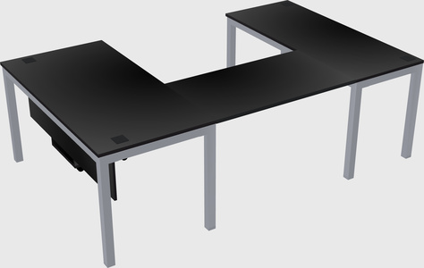 U-shaped desk