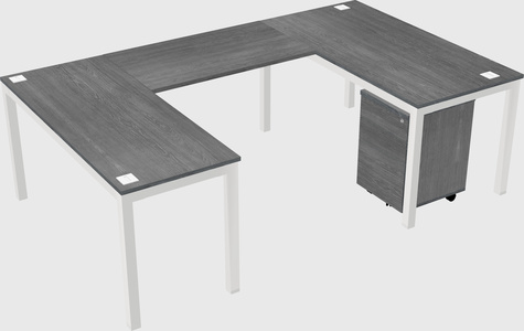U-shaped desk