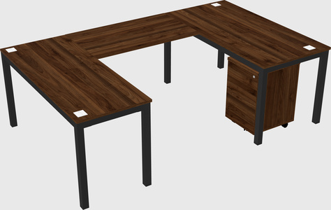 U-shaped desk