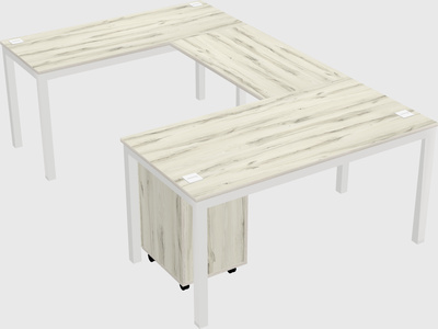 U-shaped desk