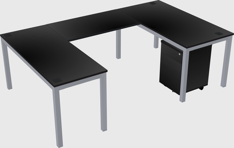 U-shaped desk