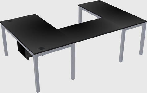U-shaped desk