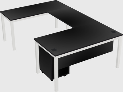 U-shaped desk