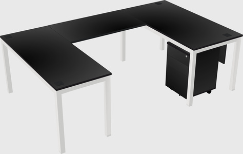 U-shaped desk