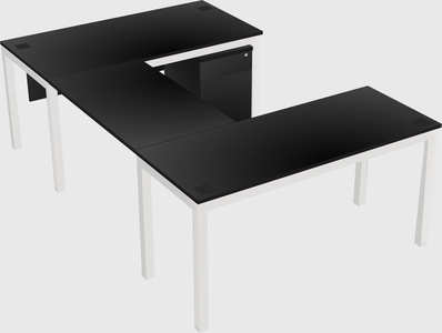 U-shaped desk