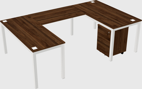 U-shaped desk