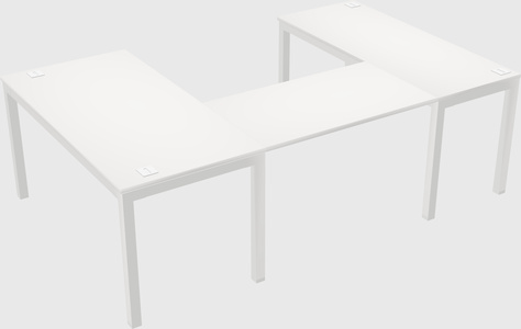 U-shaped desk