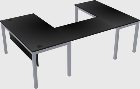 U-shaped desk
