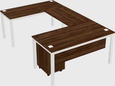U-shaped desk