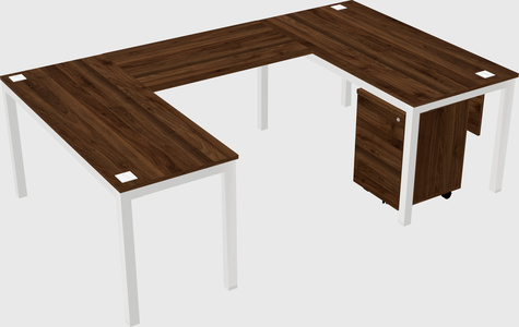 U-shaped desk