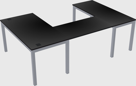 U-shaped desk