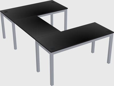 U-shaped desk