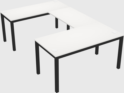 U-shaped desk