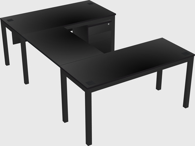 U-shaped desk