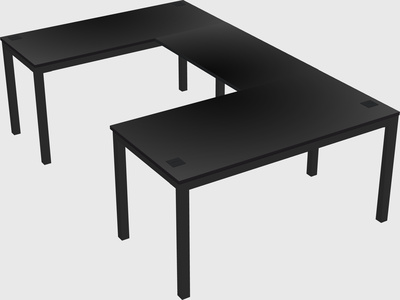 U-shaped desk