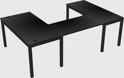 U-shaped desk