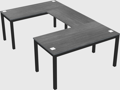 U-shaped desk